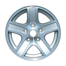 Refurbished Machined and Painted Silver Aluminum Wheel 17 x 8 picture