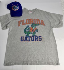 Florida Gators Soffe T-Shirt Large & Adjustable Collegiate Hat Set NCAA picture