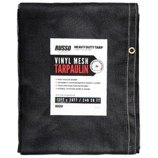 12X20 Vinyl Coated Mesh Tarp for Dump Truck Fence Cover Landscape Trailer picture
