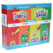 Numberblocks and Alphablocks -: A set of 4 wipe-clean books -Ages 0-5- Paperback picture