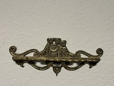 ANTIQUE USA JUDD AMERICAN BULLDOG DOG  BRONZE WALL HOOK RACK HOLDER picture