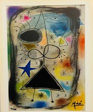 Joan Miró, Original signed Print, COA and appraisal for $3,500 usd picture
