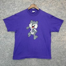 Vintage Northwestern Wildcats T Shirt Adult Large Single Stitch Mascot 90s RARE picture
