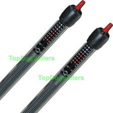 2pcs Heater 300W Aquarium Fish Tank Submersible Adjustable Odyssea 60 75 100 gal picture
