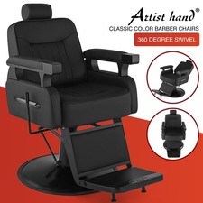 Vintage Black Recline All Purpose Barber Chair Hydraulic SalonSpa Beauty Stylist picture