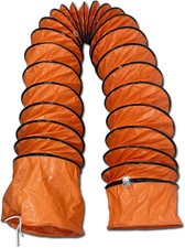 Pvc Flexible Adjustable Duct Hose 12 Inch Diameter With Rope For Exhaust 16ft picture