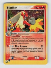 Ruby & Sapphire 3/109 Blaziken Holo R NM * SWIRL * picture