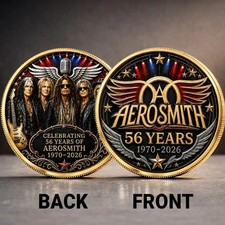 Aerosmith 56 Years Anniversary Commemorative Coin picture