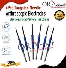 5Pcs Tungsten Needle Arthroscopic Electrodes Electrosurgical Cautery Tips 55mm picture