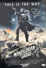 MANDALORIAN AND GROGU Hand Signed 