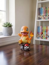 Pokemon Charmander Figure Collectible Statue w/ Pokeball Base Nintendo Anime Toy picture
