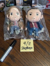 QMx Supernatural Q-Pals Sam & Dean Plush Set - ORIGINAL Standard VAULTED Sealed picture