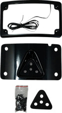 KODLIN USA - 3-Hole License Plate Mount Curved Black | KUS20352 picture
