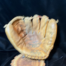 Vintage Rawlings Warren Spahn 300 win Baseball Glove USA soft plush leather RHT picture