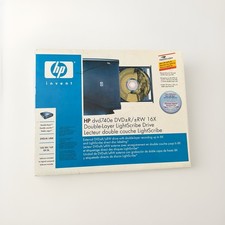 HP dvd740e External DVD±RW LightScribe Drive Complete in Box Vintage picture