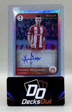 2024/25 Topps Merlin UEFA Christos Mouzakitis RC Auto Olympiacos Rookie Hull picture