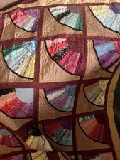 Handmade OOAK Quilt Patchwork Blanket Exquisite Ready For Hanging picture