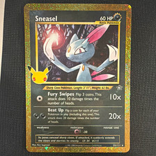 Sneasel 25/111 Neo Genesis Holo Rare 2000 Ken Sugimori 60 HP English picture