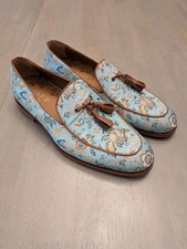 Brand New TAFT Tommy Loafer Dress Shoes in Capri Floral Jacquard Size 9 picture