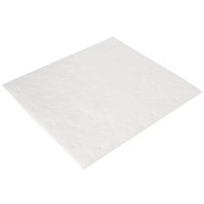 3M Hp-156 Sorbent Pad, 37 1/2 Gal, 17 In X 19 In, Oil, White, 100 Pk picture