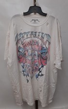 Urban Outfitters Metallica Graphic T-Shirt Distressed White Size Large / X-Large picture