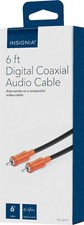NEW Insignia NS-HZ519 6-foot Digital Audio Cable Coaxial Black composite video picture