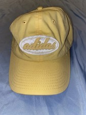Adidas Yellow Vintage Kids Unique Baseball Cap Embroidered Logo  picture
