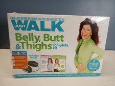 NEW Leslie Sansone Just Walk Belly Butt And Thighs DVD Kit cuff toner +Bonus picture