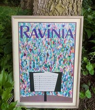 Vintage 1989 RAVINIA Music Festival Framed Poster Print -Highland Park, Illinois picture