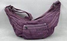 Vintage Diesel Purple Canvas Slouchy Hobo Shoulder Bag Y2K Crossbody picture