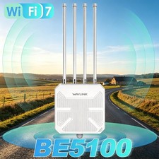 WAVLINK WiFi 7 Mesh Extender BE5100 Outdoor WiFi 6 AX1800-AX3000 Repeater Router picture