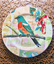 Anthropologie Collage Bird Branch 8” Salad Plates 2 Available Sold Separately picture