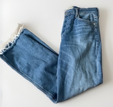 Citizens Of Humanity COH Isola Cropped Boot Jeans Raw Hem Size 28 Denim picture