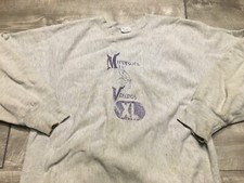 Vintage Champion Vikings Reverse Weave Warmup Minnesota Sweatshirt Jumper XL picture