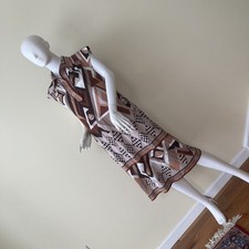 Rare auth Vtg Emilio Pucci geometric Aztec pattern ￼cotton jersey dress picture
