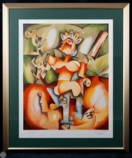 Vintage Alexandra Nechita Signed Limited Edition Lithograph 