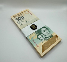 1/2 BUNDLE (50 PCS) VENEZUELA 500 BOLIVARES DIGITALES 2023-2025 Cir. USED P-121 picture