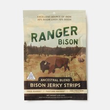 Ranger Bison Ancestral Bison Jerky (30% Bison Liver)  Jerky Strips One -2 oz Bag picture