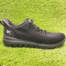 Kuru Flex Via Mens Size 9.5 Black White Athletic Running Walking Shoes Sneakers picture