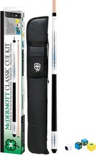 McDermott CLASSIC CUE KIT 5 with White Billiard Cue, Case, and chalk 18-21oz picture