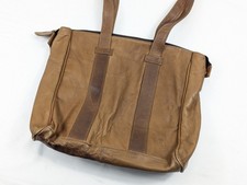 FRYE Gia Simple Leather Tote Hobo Shoulder Bag Cognac Brown Large picture