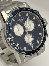Tissot Supersport Chrono Blue Dial Silver Steel Strap 45mm. -T125.617.11.041.00 picture