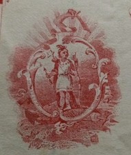 1870 The City National Bank $49 Worcester, Massachusetts Check Beautiful Art 🎨  picture