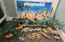 Vintage Playmobil 3046 Safari Animals Set, Complete, Elephant, Lion, Monkey picture