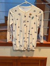 J.Crew Tippi Merino Wool Embellished Bee Cardigan Sweater Ivory M picture
