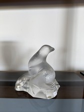 Lalique Crystal Sea-Lion Ooglit-seal- on Ice. Excellent Preowned Condition. picture