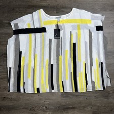 NWT Lane Bryant Shirt 4XL Lane Collection Art deco Abstract Artsy Maximalist picture