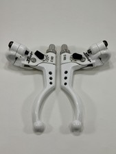 Vintage Odyssey RX-3 Brake Levers White Locking Old School BMX Restored 80s 1986 picture