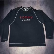 Rare Vintage Y2K Tommy Hilfiger black cotton long sleeve shirt picture