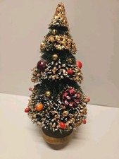 Vtg 1950s Japan Bottle Brush Christmas Tree 9